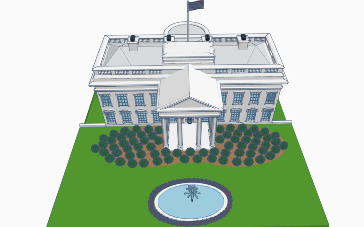 3D design The White house - Tinkercad