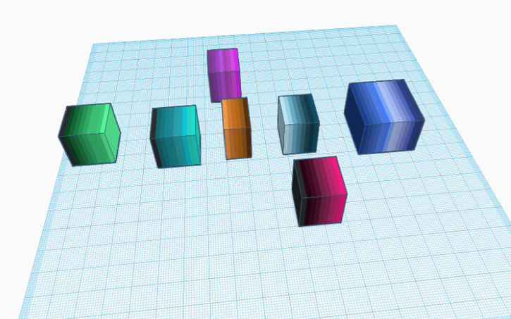 3D design Gradients - Tinkercad