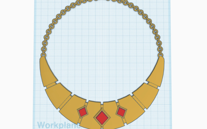 3D Design Necklace 1 January 2024 Tinkercad   T725 