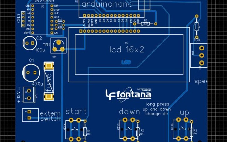 Circuit design motor stepper - Tinkercad