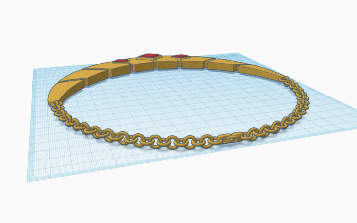 3D Design Necklace 1 January 2024 Tinkercad   T725 